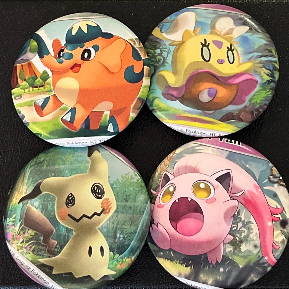 Assorted Colorful Pokémon Collectible Pins